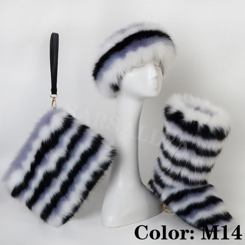 Plush Perfection Snow Boot Set 3pc