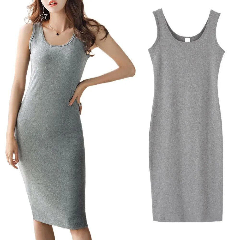 Sleeveless T-shirt Dress