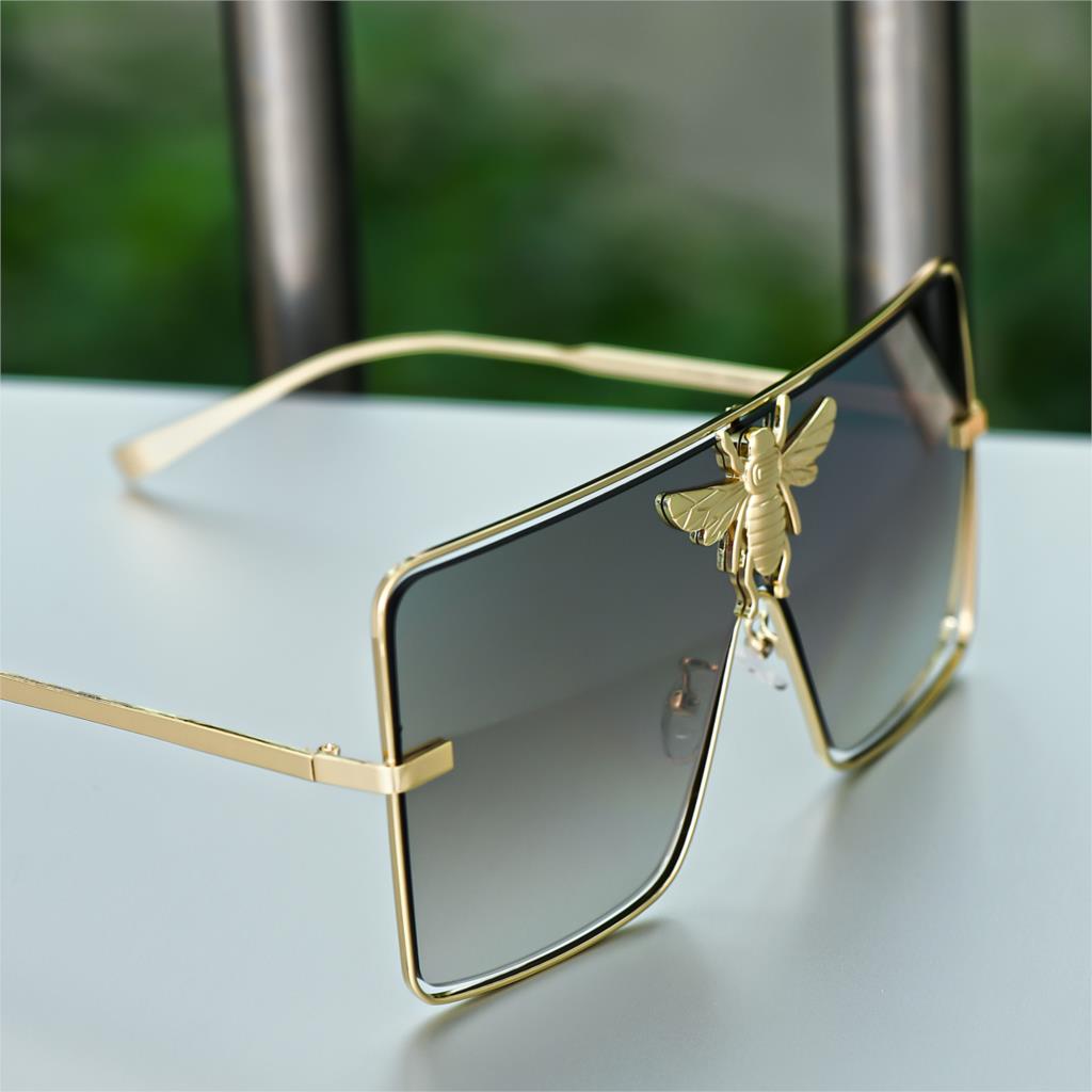 Luxury Metal Big Bee Sunglasses Men /Women