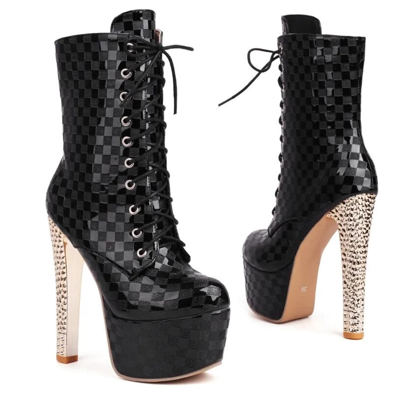 Mid-calf Boots Women Platform