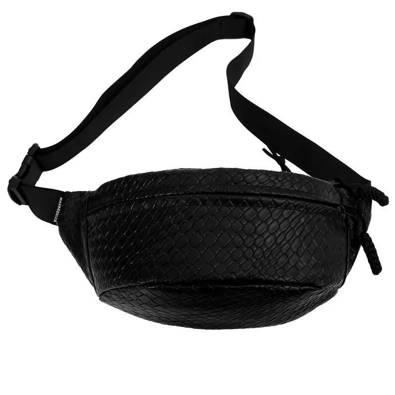 Fanny Packs Woven Pattern Cross-body Bags