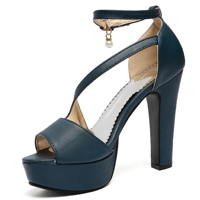 High Heels Platform  w/ Ankle Straps