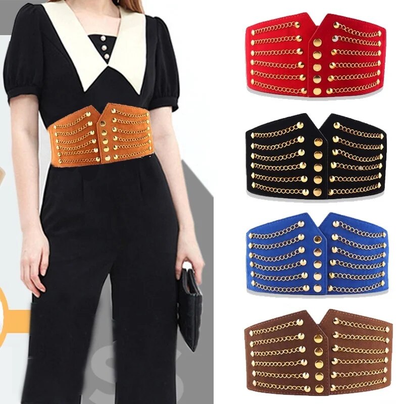 Slim Corset Cummerbunds Elastic Belts