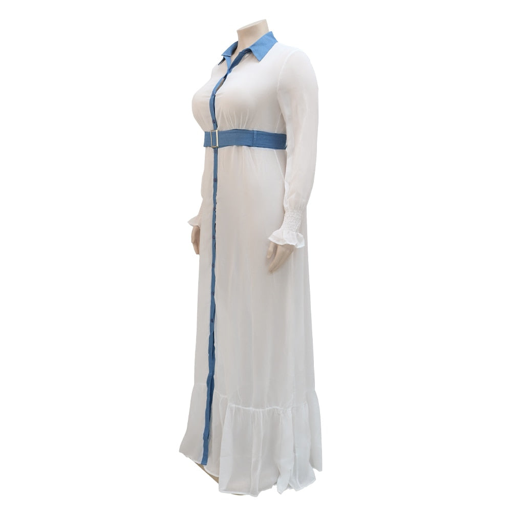 Plus Size Elegant Duster Floor Length