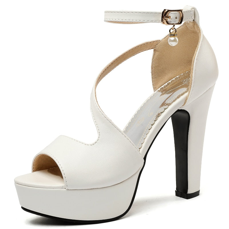 High Heels Platform  w/ Ankle Straps