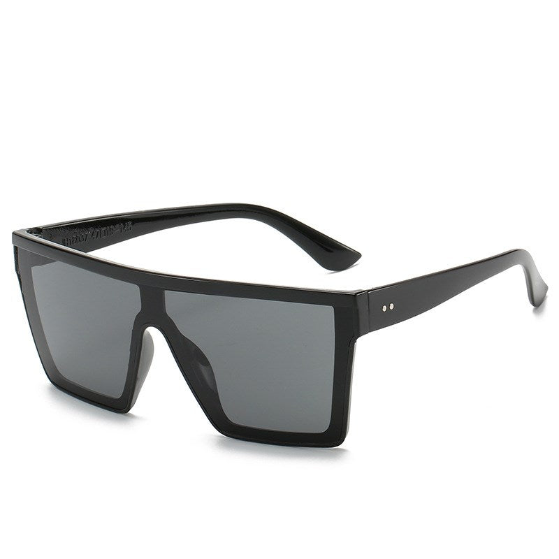 Bright black fashionable sunglasses