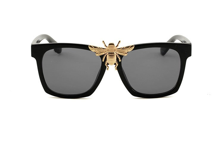 Big Bee Decoration Sunglasses, Trendy Big Square Sunglasses, Fashion Glasses