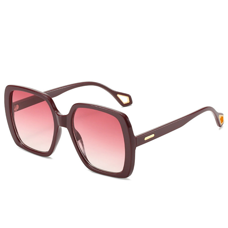 Fashion Square Frame Retro Ladies Sunglasses