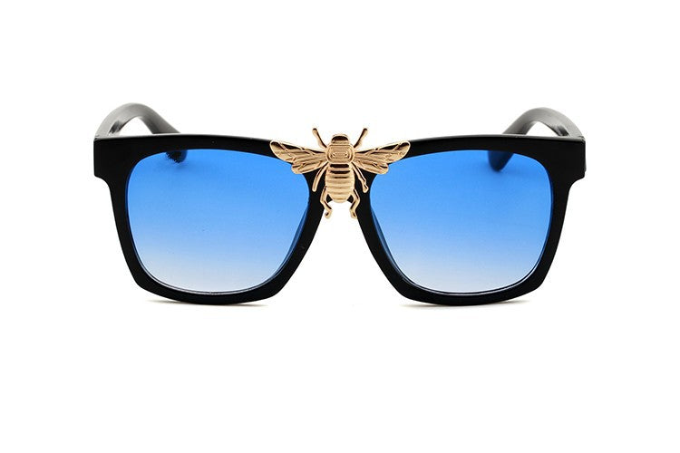 Big Bee Decoration Sunglasses, Trendy Big Square Sunglasses, Fashion Glasses