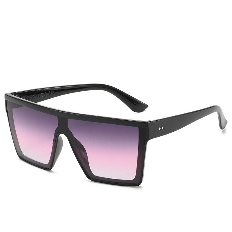 Bright black fashionable sunglasses