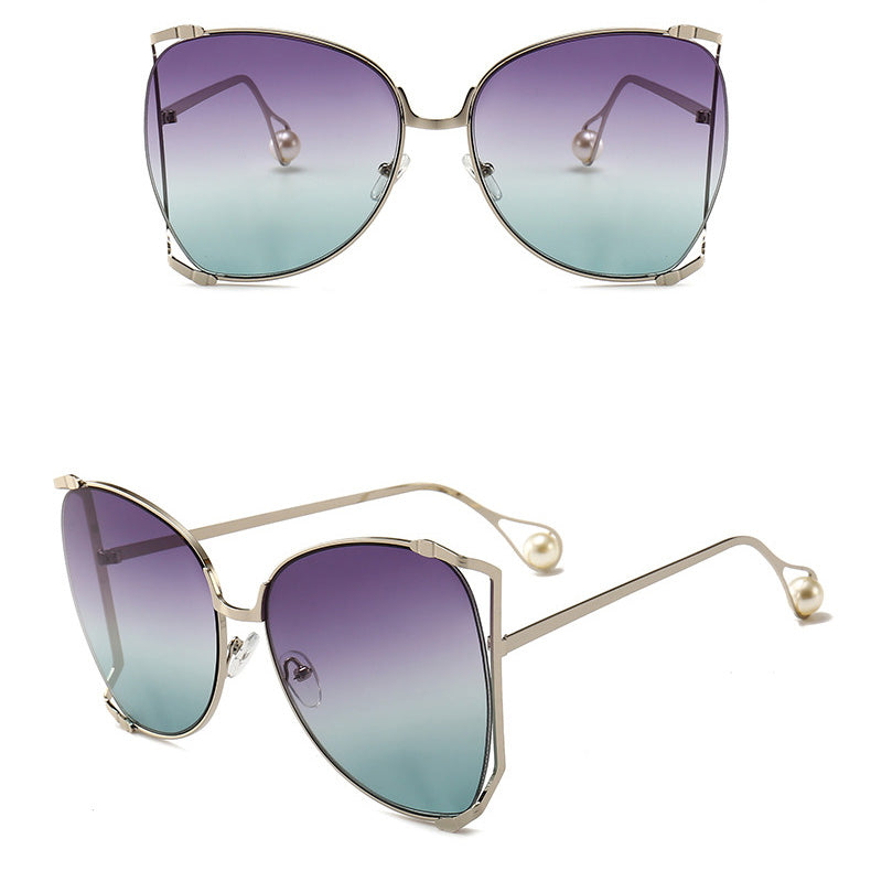 Metal cutout sunglasses