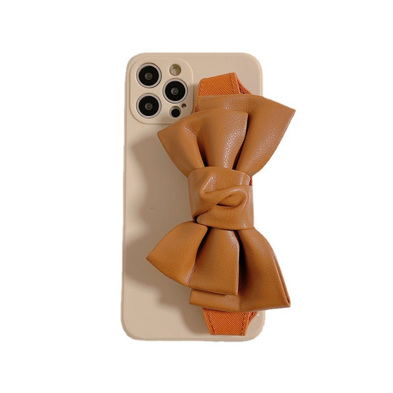 Bowknot Leather Wristband Phone Case