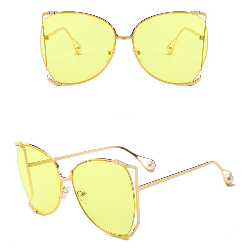 Metal cutout sunglasses