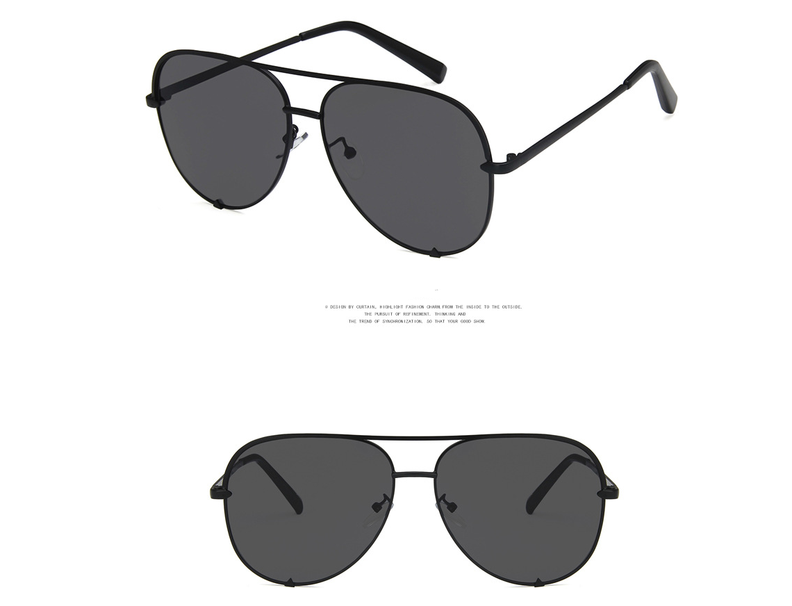 Metal frame skull sunglasses