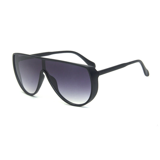 One-piece protective large frame sunglasses