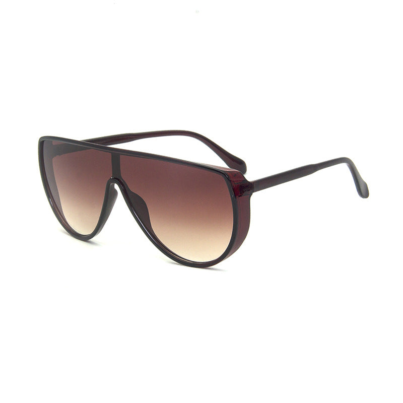 One-piece protective large frame sunglasses