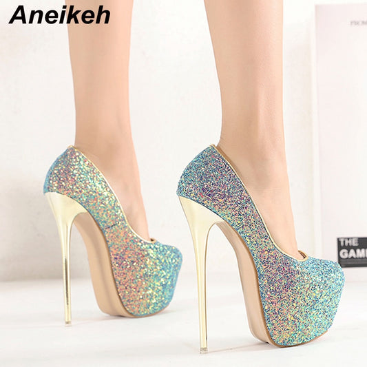 Bling High Heels Pumps Platform