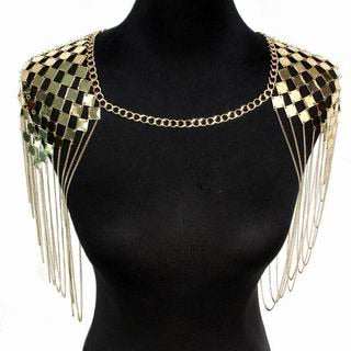 Bohemian Punk Statement Necklaces Collar Shoulder Chain Long Necklaces Statement Body Jewelry