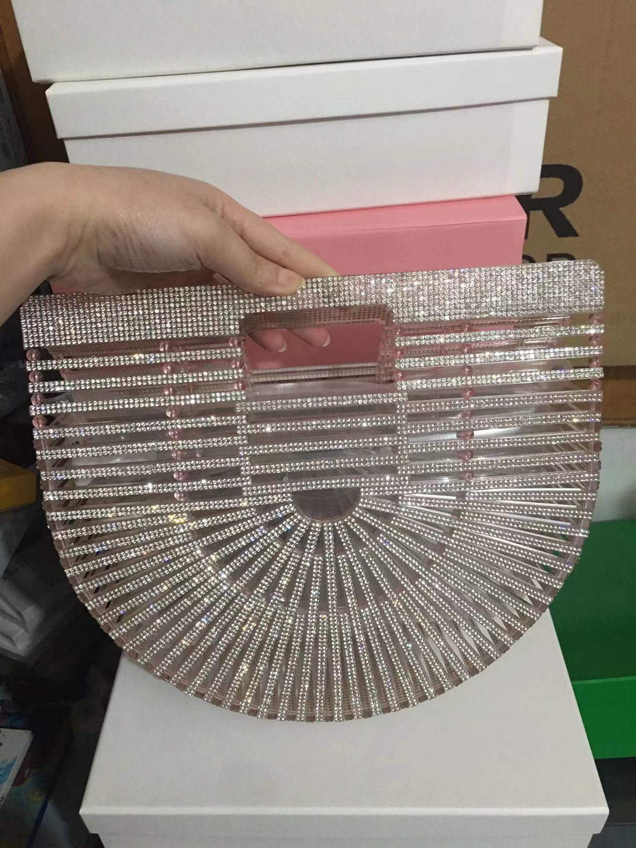 Rhinestone Diamond Evening Bag