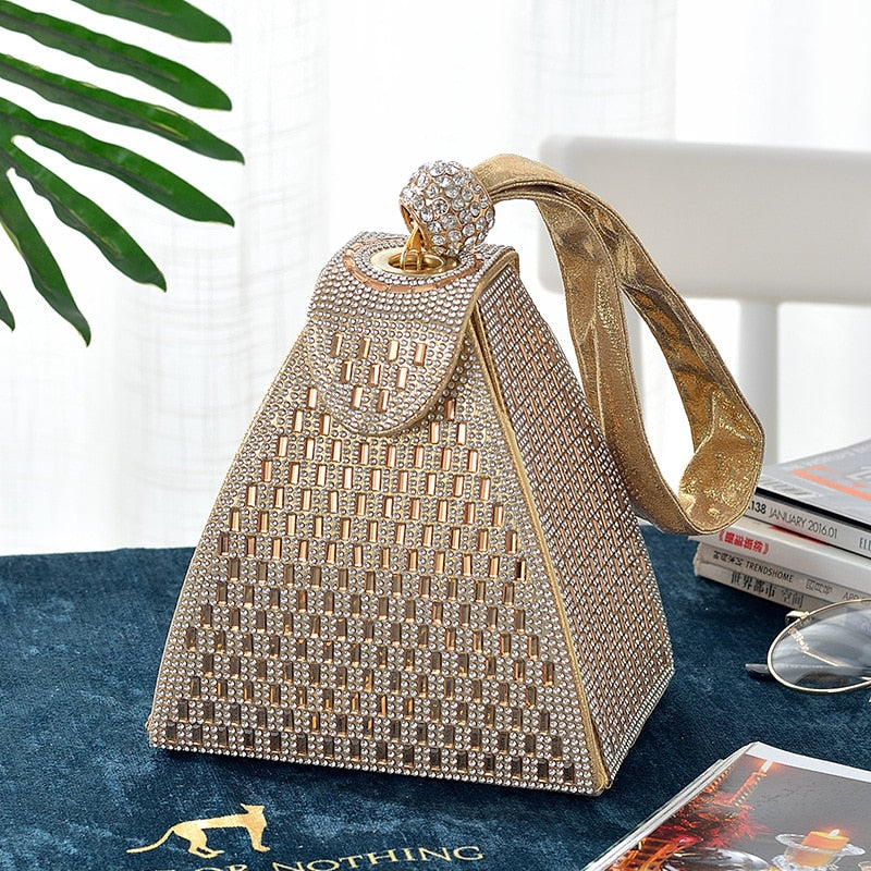 Hand Bag Diamond Clutch Bag