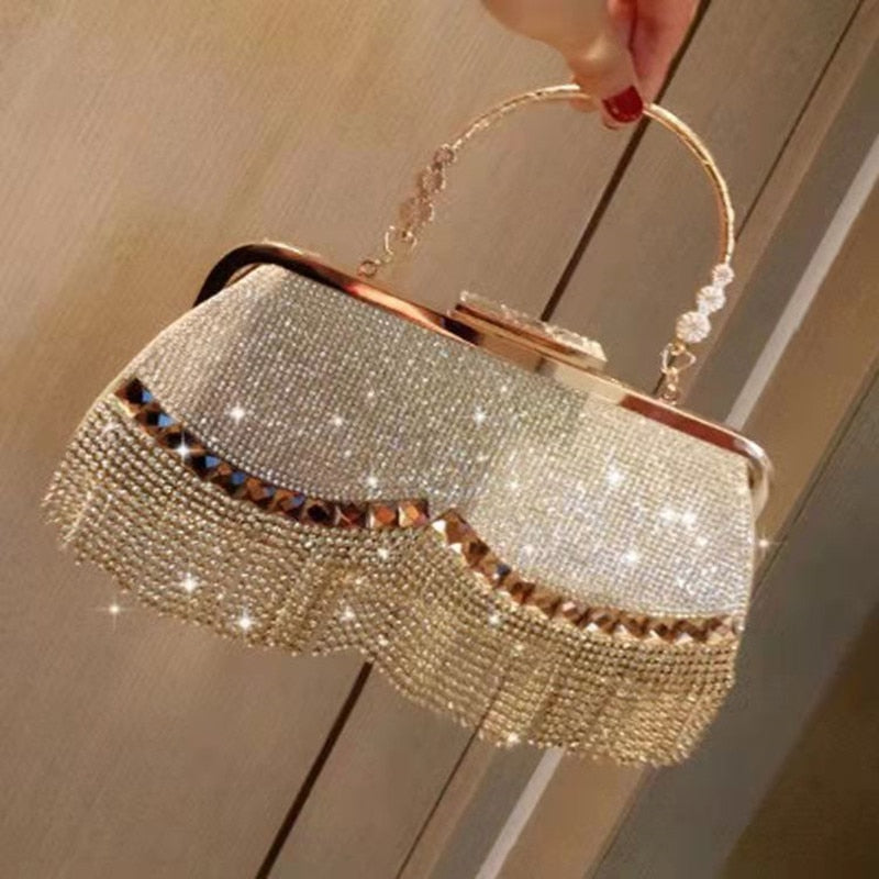 Hand Bag Diamond Clutch Bag