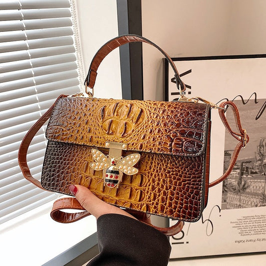 Vintage Hard Leather Crossbody Bags