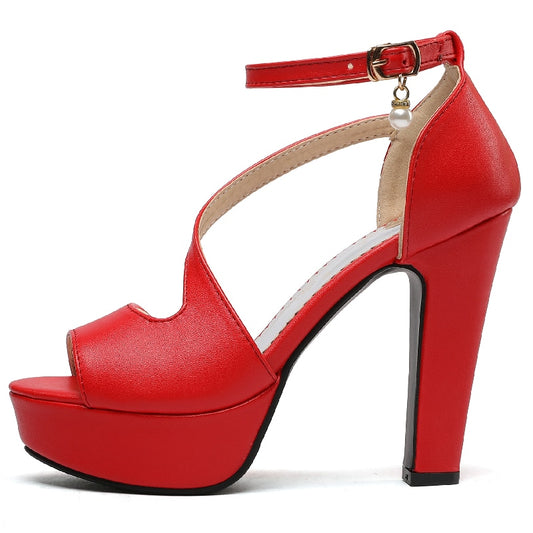 High Heels Platform  w/ Ankle Straps