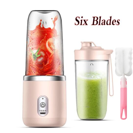 Portable Juicer Blender 300ml Electric Fruit Juicer USB Charging Lemon Orange Fruit Juicing Cup Smoothie Blender Machine