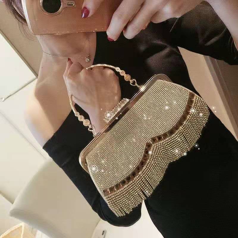 Hand Bag Diamond Clutch Bag