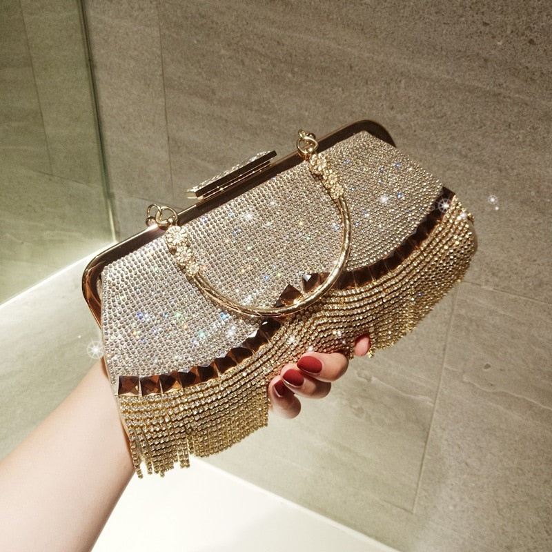 Hand Bag Diamond Clutch Bag